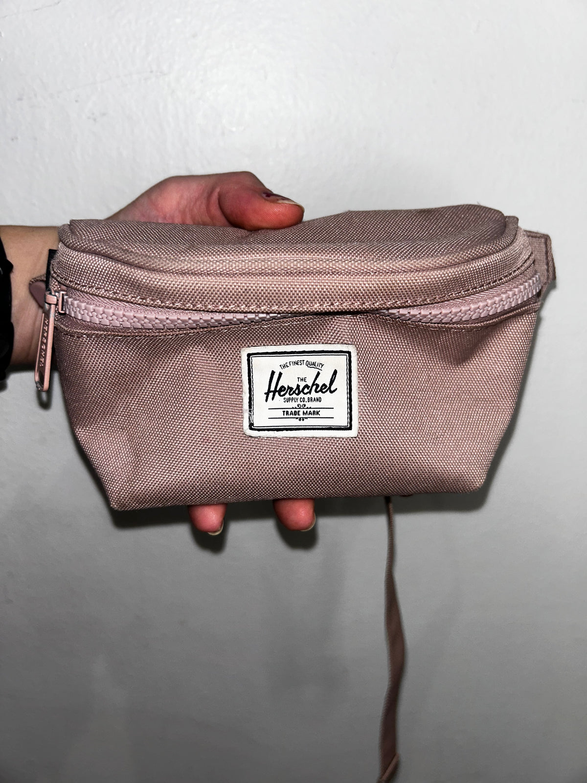 Herschel pink fanny pack