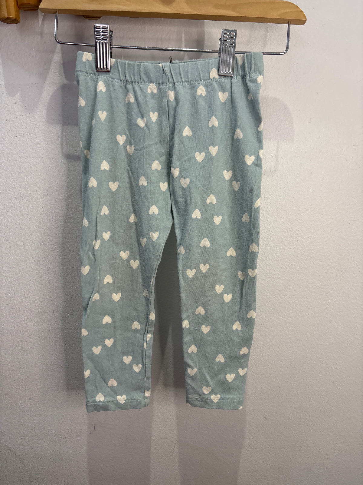 Light blue hearts leggings 18-24m
