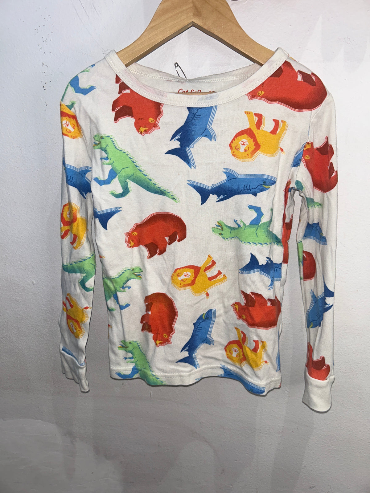 Animal stamps pyjamas 6y