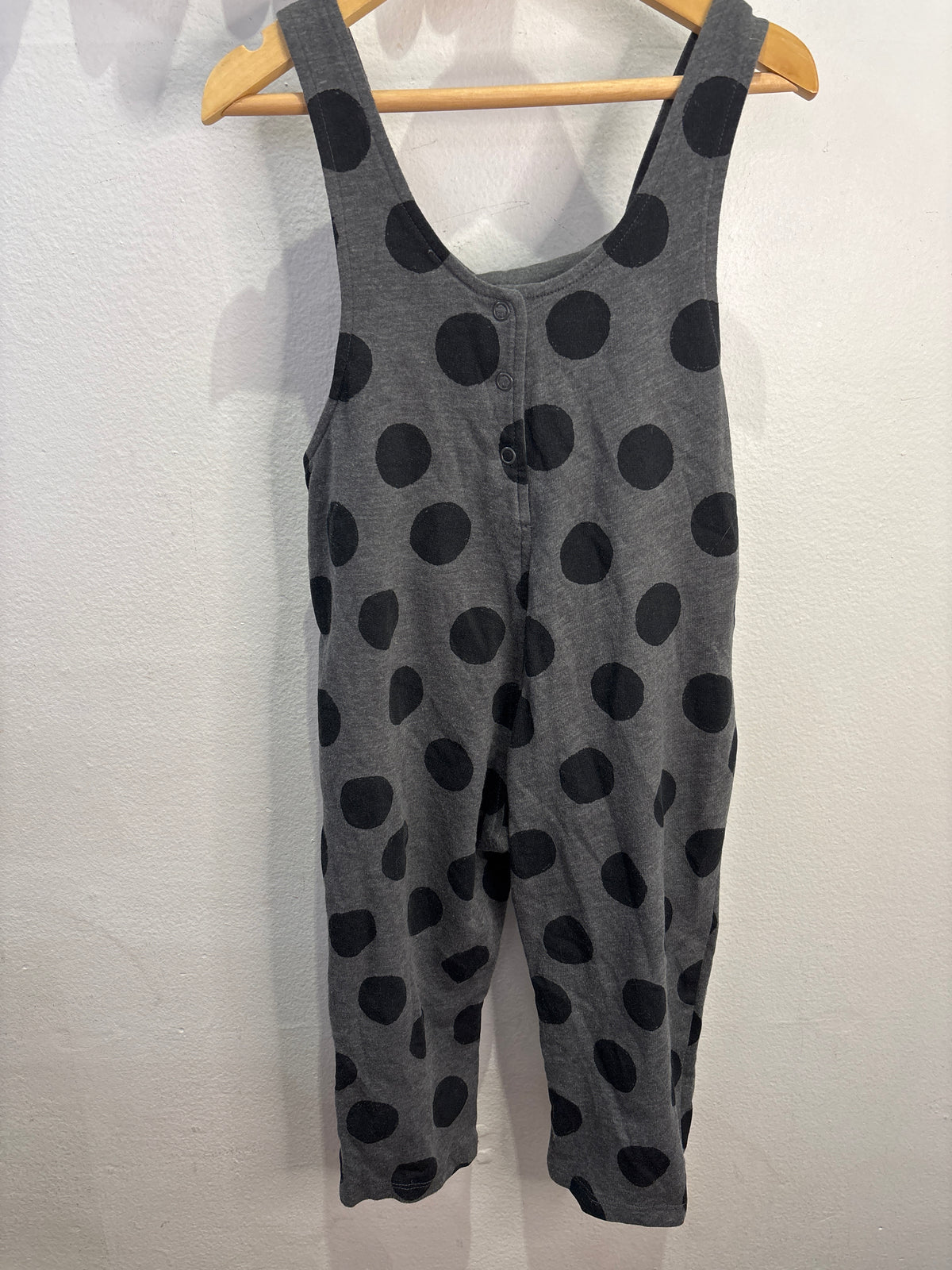 Big dots grey romper 18-24m