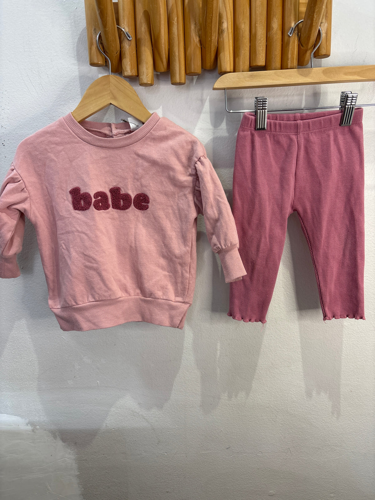 Babe pullover set 9m