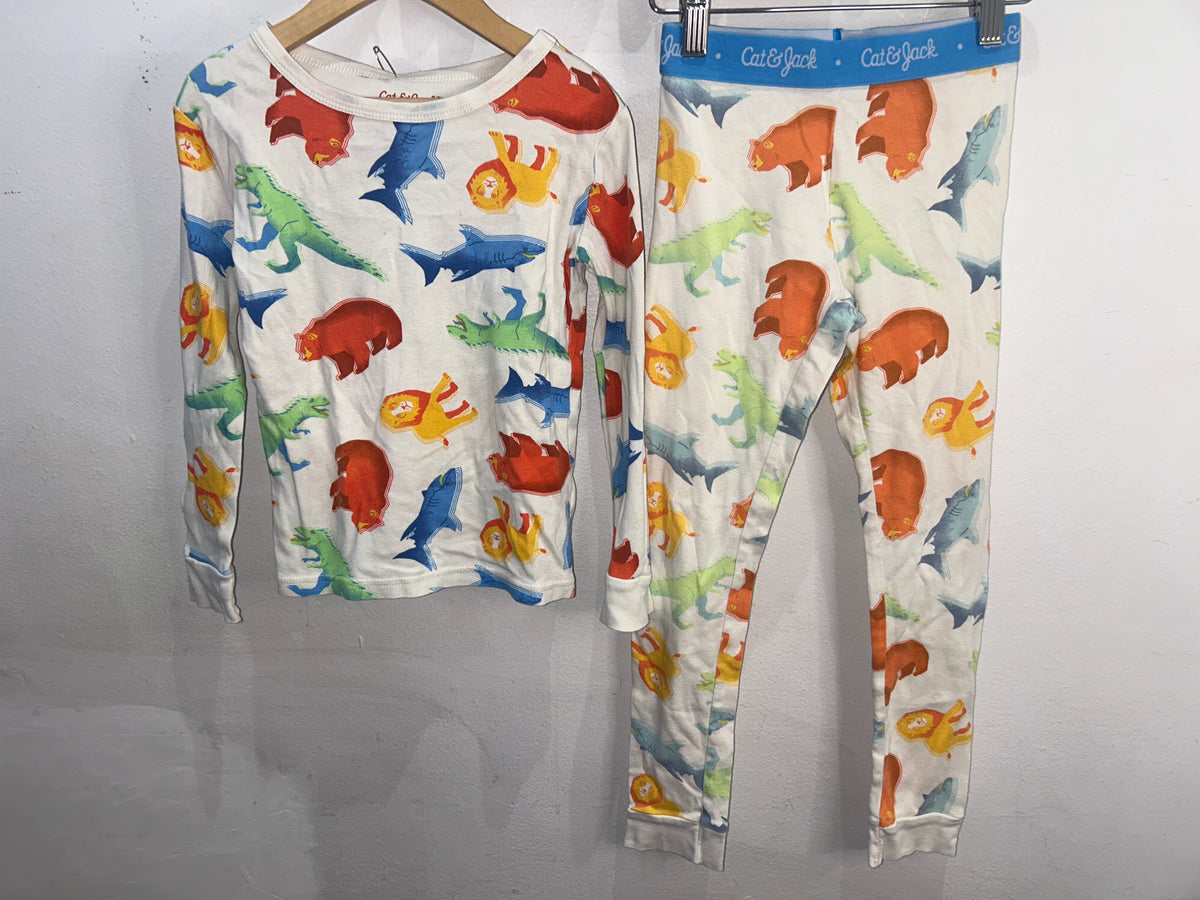 Animal stamps pyjamas 6y