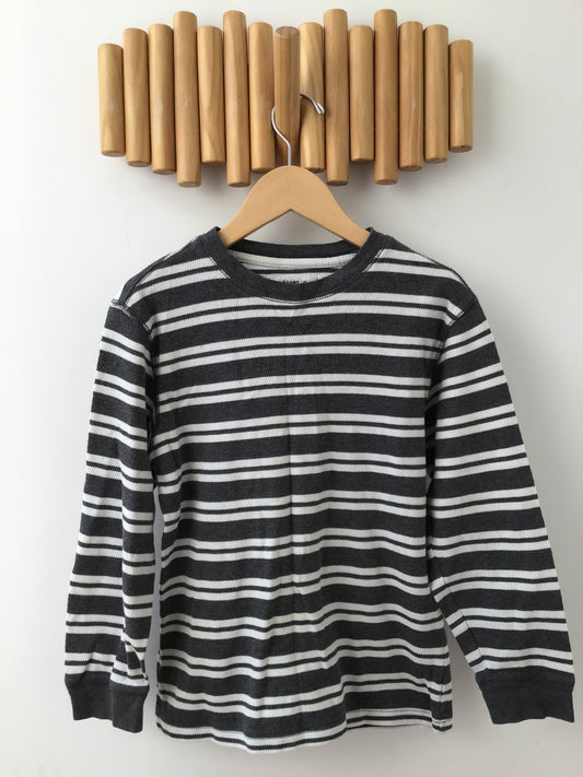 Grey striped lightweight pullover 8y