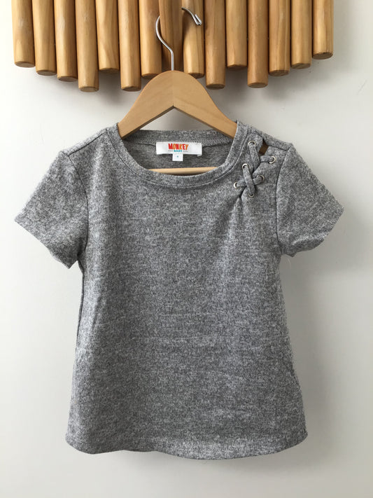 Shoulder detail knit Tee 4y