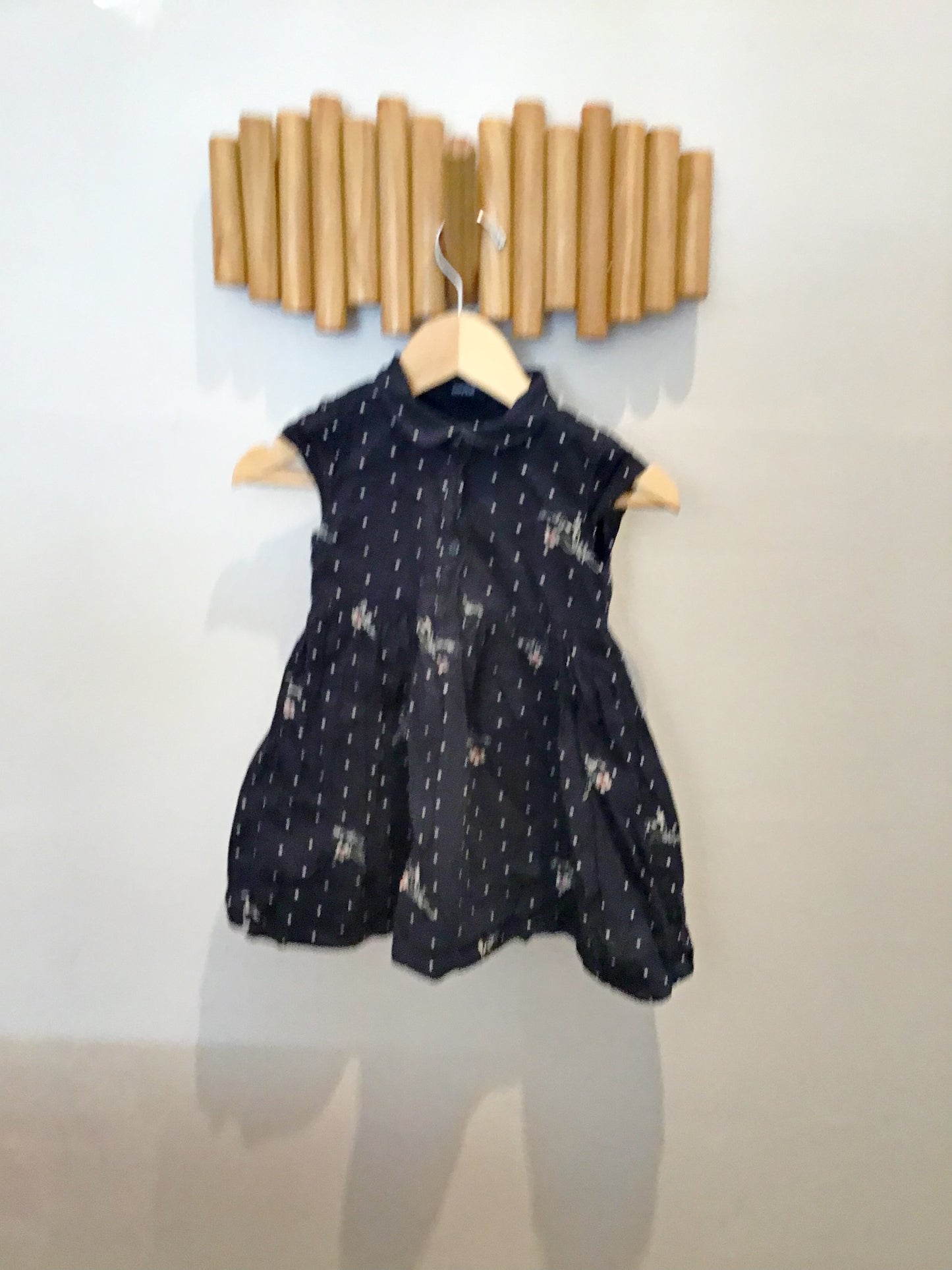 Dots and flowers dress 2y