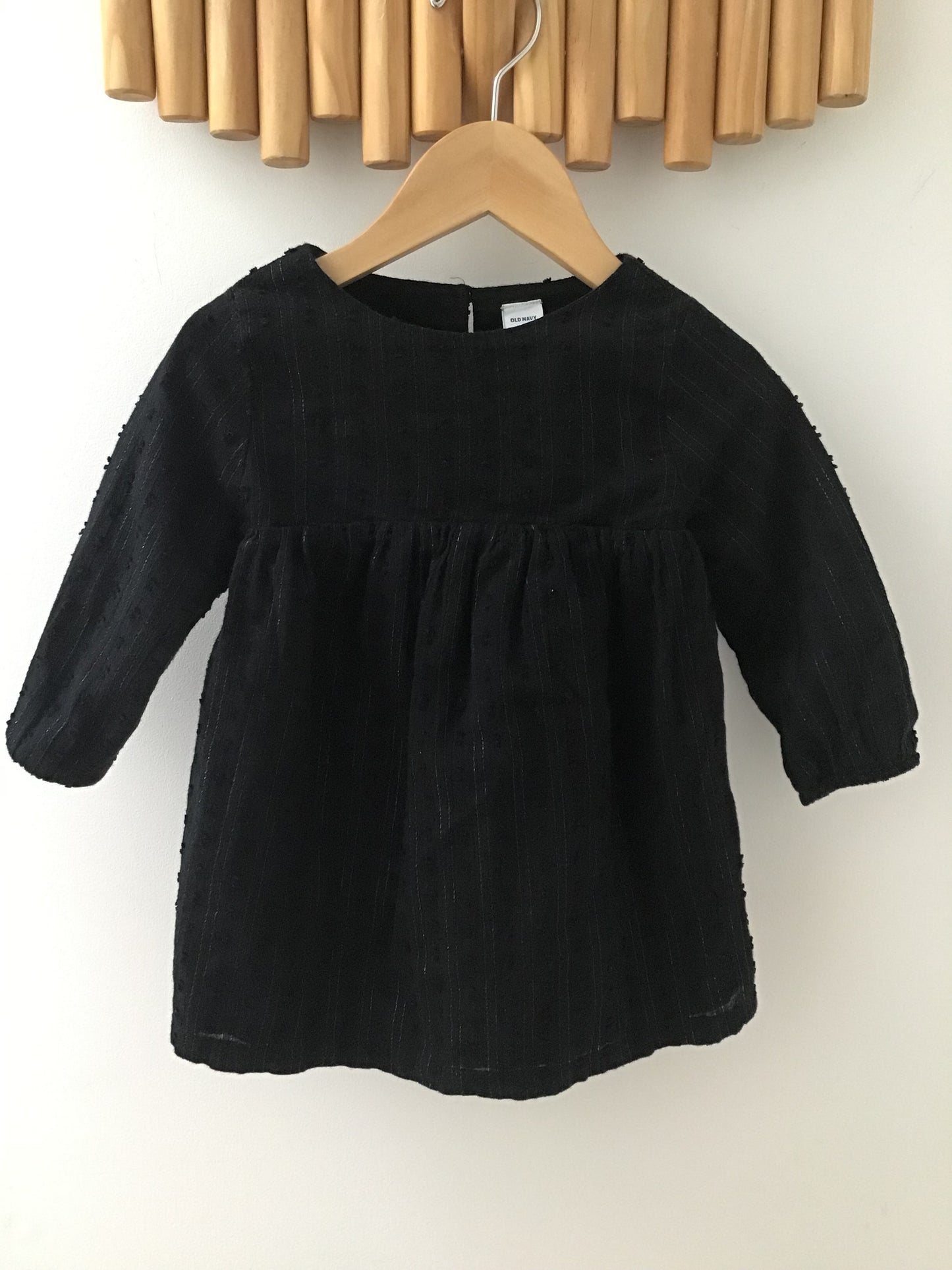 Black sparkle thread dress 18-24m