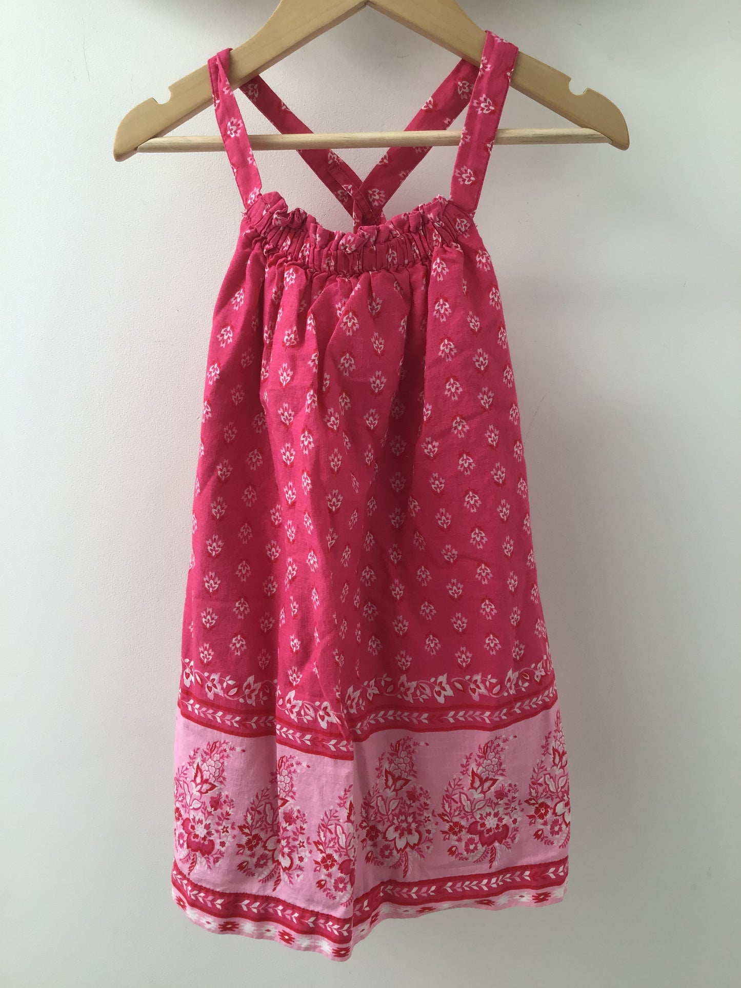 Pink batik dress 3y